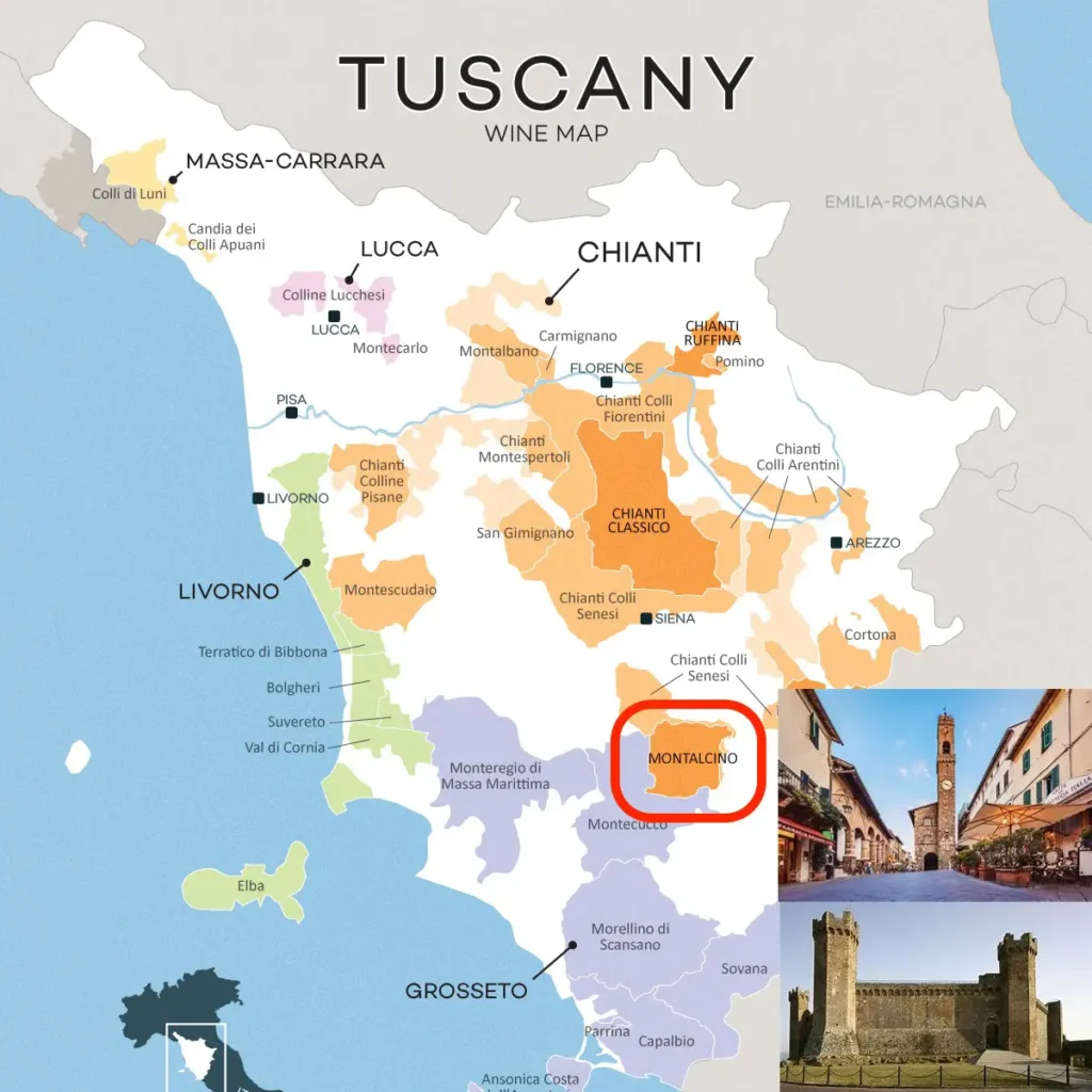 map of tuscany-montalcino