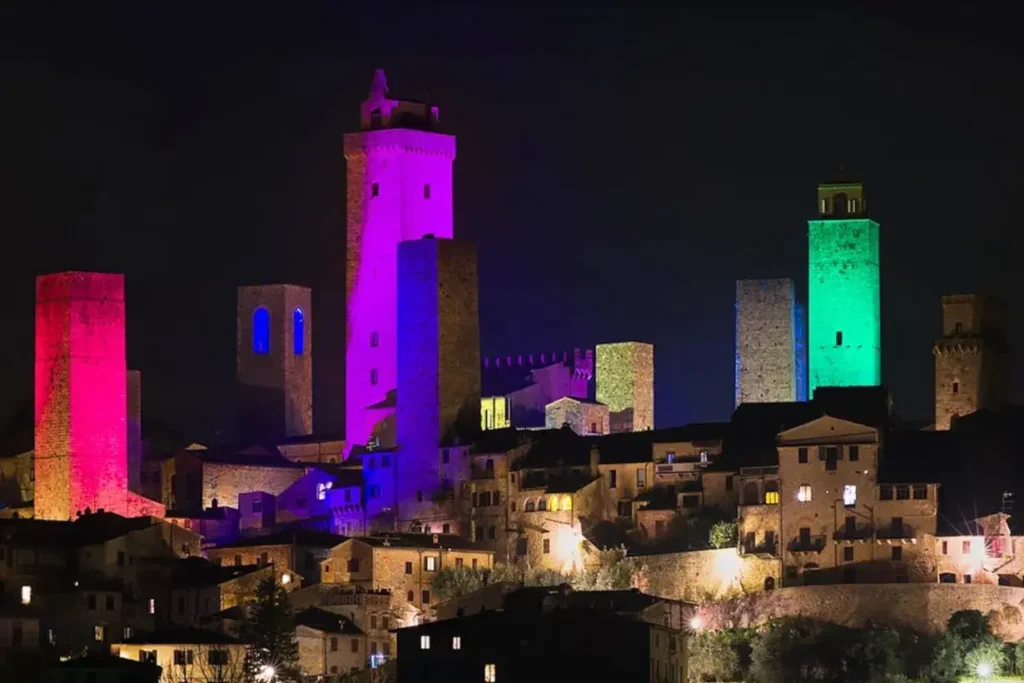 San Gimignano Christmas Illumination