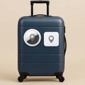 suitcase with airtag or tile